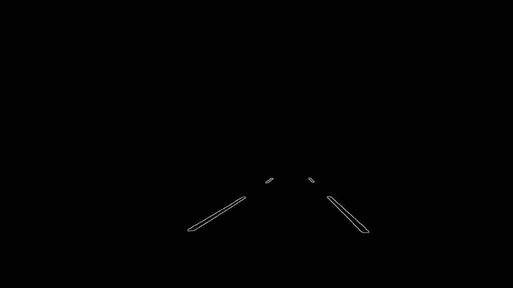 Filtre de Canny pour mettre en avant le contour des lignes